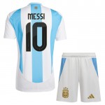 Nogometni Dresovi Argentina Messi 10 Dječji Domaći 2024 Kratkih Rukava